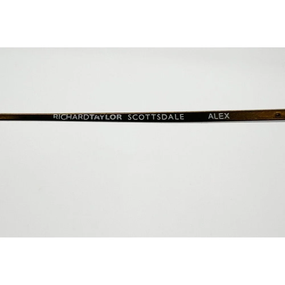 Richard Taylor Scottsdale Alex Eyeglass Frames Mens Brown Half Rim 51-19-140